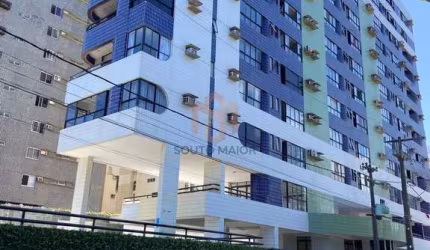 Flat para locação com 30m2 na beira mar de Candeias, com estrutura de lazer completa de lazer e excelente localizaçao.