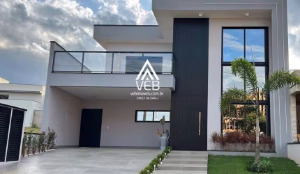 Casa em Condomínio para Venda em Boituva, Portal Ville Jardins, 3 dormitórios, 3 suítes, 5 banheiros, 4 vagas