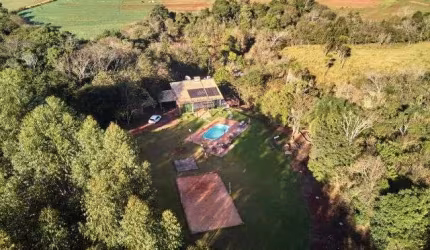 Chácara à venda 32.670,00m  ÁREA RURAL - IGUATU - PR, CASA DE CAMPO COM PISCINA
