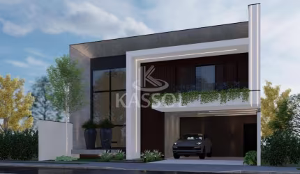 Sobrado em construção Jardim Cassol, 4 suítes, 4 vgs de garagem, Cascavel PR