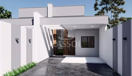 Casa térrea em construção com 1 suite e 2 quartos - Jd. Porto Seguro