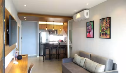 Apartamento na Barra PORTEIRA FECHADA com 1 suíte, 50m² à venda por R$ 800.000,00