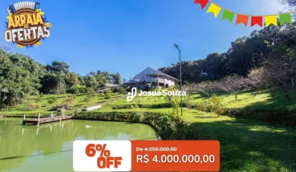 Chácara com 5 dormitórios à venda, 24400 m² por R$ 4.000.000,00 - Colônia Revier - Campo Largo/PR