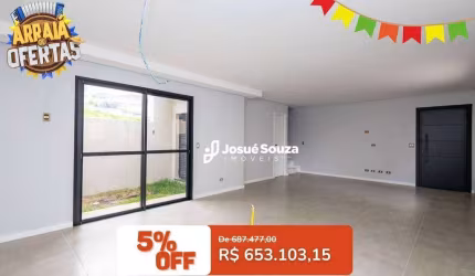 Sobrado com 3 dormitórios à venda, 122 m² por R$ 653.103,15 - Abranches - Curitiba/PR