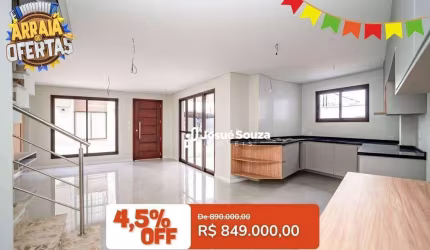 Sobrado com 3 dormitórios à venda, 127 m² por R$ 849.000,00 - São Lourenço - Curitiba/PR