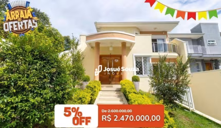 Casa com 4 dormitórios à venda, 386 m² por R$ 2.470.000,00 - Cascatinha - Curitiba/PR