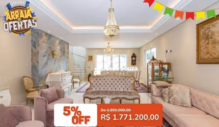 Casa com 4 dormitórios à venda, 274 m² por R$ 1.771.200,00 - Tanguá - Curitiba/PR