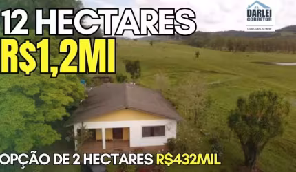 [108092] CHÁCARA EM SANTO ANTÔNIO DA PATRULHA NA CATANDUVA 12HA CASA GRANDE POMAR ESCRITURA, AÇUDES, CAMPO BELÍSSIMO