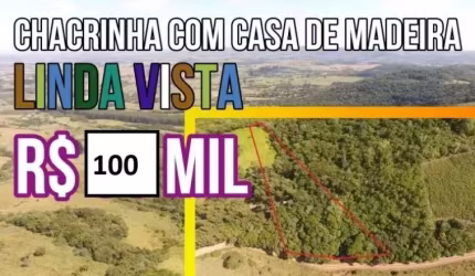 115300 - CHÁCARA COM MUITAS ÁRVORES, CASA DE MADEIRA, LINDA VISTA E FIBRA ÓTICA