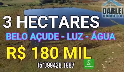 [85617]  SÍTIO COM BELO AÇUDE EM SANTO ANTÔNIO DA PATRULHA COM 3 HECTARES
