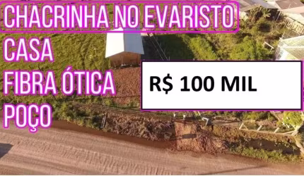 [444]MINI CHACRINHA EM SANTO ANTÔNIO DA PATRULHA NO EVARISTO COM CASA, POÇO E FIBRA ÓTICA