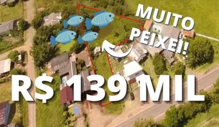 CHÁCARA DE FRENTE PARA O ASFALTO COM AÇUDE COM PEIXES, FIBRA ÓTICA E 1.1350m² EM GLORINHA