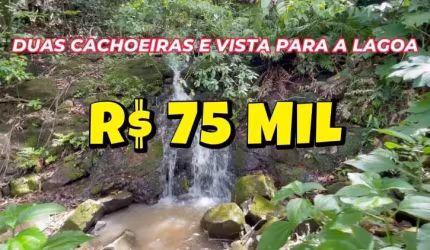 CHÁCARA COM RIACHO, DUAS CACHOEIRAS, FIBRA ÓTICA E ÁGUA ENCANADA NA ROD. BR-101 EM MAQUINÉ