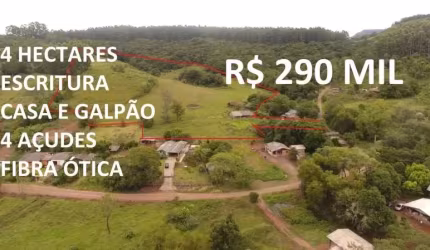 113696 - CHÁCARA NO CARAÁ COM 4 AÇUDES, GALPÃO COM CASA, MANGUEIRA, FIBRA ÓTICA, ESCRITURA