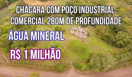 113755 -CHÁCARA EM NOVA HARTZ COM POÇO INDUSTRIAL DE ÁGUA MINERAL COM 280M DE PROFUNDIDADE