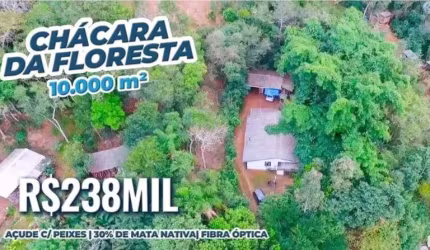[118449] CHÁCARA DOS BAMBUS 10.000 m²  AÇUDE COM PEIXES MATA NATIVA FIBRA ÓPTICA