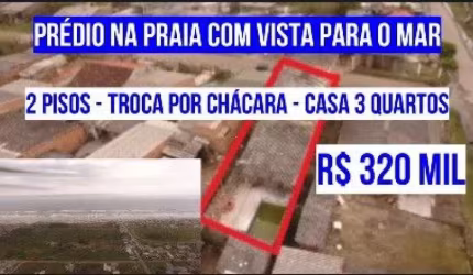 123273 PRÉDIO COMERCIAL OU RESIDENCIAL  PISCINA VISTA PARA O MAR ACEITA CHÁCARA