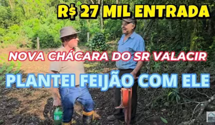 [494]CHÁCARA EM SANTO ANTÔNIO DA PATRULHA COM RANCHO, LUZ E VERTENTE PERTO,  ACEITA CARRO