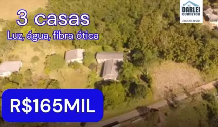 [551] CHÁCARA EM SANTO ANTÔNIO DA PATRULHA COM 3 CASAS, LUZ, ÁGUA ENCANADA E FIBRA ÓTICA