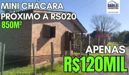 [557]MINI CHÁCARA OU TERRENO RURAL EM TAQUARA-RS, COM CASA, POMAR,BANHEIRO COM HIDROMASSAGEM