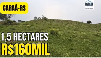 [589] CHÁCARA NO CARAÁ 1,5HA COM LUZ, ÁGUA, FIBRA ÓTICA, GALPÃO, 2 AÇUDES