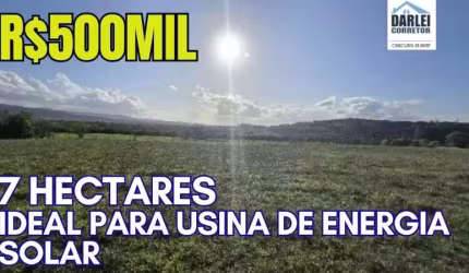 [592]CHÁCARA EM SANTO ANTÔNIO DA PATRULHA 7HA COM PASTO, AÇUDE, LUZ TRIFÁSICA, FIBRA ÓTICA