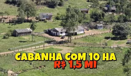 [607]CABANHA EM SANTO ANTÔNIO DA PATRULHA, 2 CASAS. PISCINA, GALPÃO, BAIAS, REDONDEL