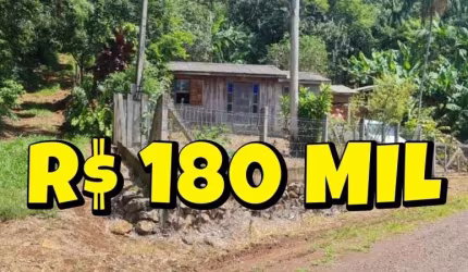 [108012]CHÁCARA 3,1HA COM CASA, ESCRITURA,  BANANAL E VISTA PARA LAGOA ACEITA CARRO E CHÁCARA