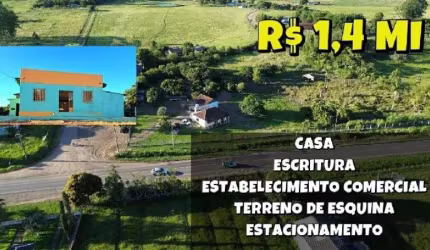 [752] TERRENO RURAL NA RS 030, COM APROX. 13000M², EM SANTO ANTÔNIO DA PATRULHA, COM CASA, GARAGEM E UM PAVILHÃO PARA COMÉRCIO