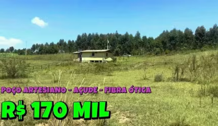 [788] CHÁCARA EM PAROBÉ, AREIA BRANCA, COM 5000 M², CASA, AÇUDE, PASTO