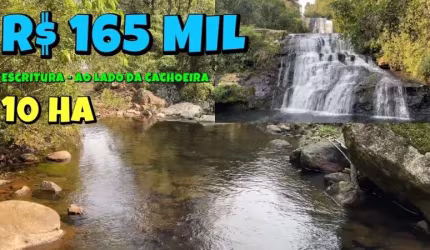 [797] CHÁCARA NO RIOZINHO COM CACHOEIRA 10 HECTARES R$ 165 MIL