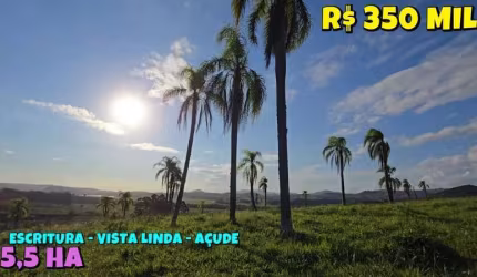 [799] CHÁCARA NO MONJOLO 11 HA ESCRITURA, AÇUDE, MANGUEIRA, E UMA VISTA DESLUMBRANTE