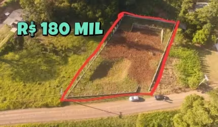 [714] TERRENO RURAL NO CARAÁ CERCADO, 34X44M, LUZ, FIBRA ÓTICA PERTO DO RIO