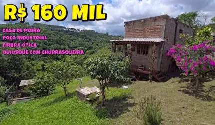 [674] CHÁCARA EM TAQUARA COM CASA  QUIOSQUE  CHURRASQUEIRA POÇO INDUSTRIAL  FIBRA ÓTICA R$ 160 MIL
