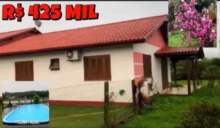 [616]CHÁCARA EM ROLANTE NA FAZENDA PASSOS, COM CASA 3 QUARTOS, PISCINA, AÇUDE, POMAR E FIBRA ÓTICA