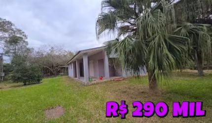 [618] CHACRINHA EM NOVA SANTA RITA COM DUAS CASAS E UM PAVILHÃO , POÇO ARTESIANO. ÀS MARGENS DA BR 386
