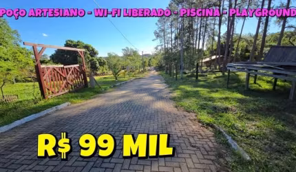 [844] TERRENO CONDOMÍNIO NA MORUNGAVA GRAVATAÍ LUZ, ÁGUA, FIBRA ÓTICA