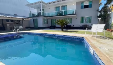 Barra da Tijuca, Condominio Santa Marina, linda casa duplex, 521m², 3 quartos (2 suites), quintal amplo com jardim gramado, piscina, área gourmet
