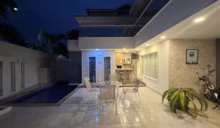 Rivieral del Sol, lindissima casa triplex, 4 suites, qualidade, bom gosto, fino acabamento