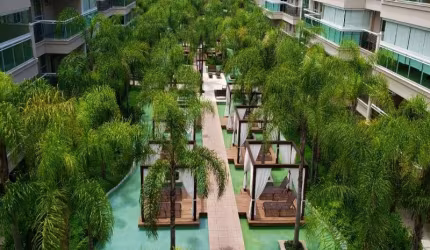 Barra Village Lakes - Apto Garden de 3 quartos (suite), com área privativa