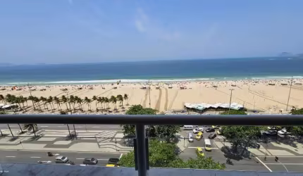 Copacabana, Av Atlantica, linda cobertura linear com 165m², alto luxo, vista deslumbrande mar