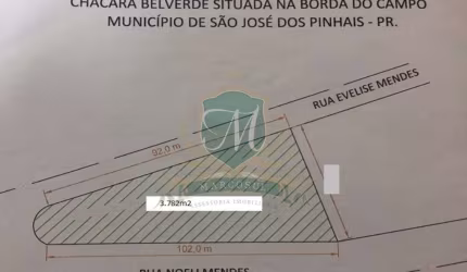 terreno tipo comercial ou residencial a venda com 2.840,00 m² em sao jose dos pinhais, pronto para construção, regiao crescimento em sao jose pinhais