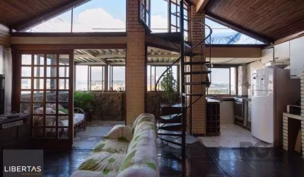 Cobertura 2 Quartos com Terraço, Lareira e Vaga no Centro Histórico - 93m² - Centro Histórico