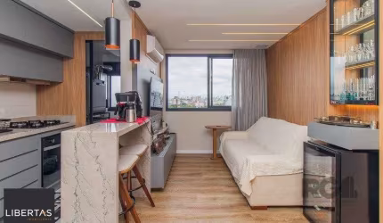 2 dormitórios, com suíte semi mobiliado
