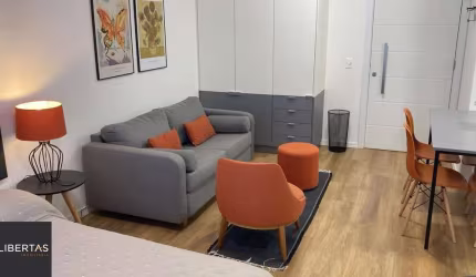 Apartamento Garden, 1 quarto,  todo mobiliado, próximo a Redenção bem arejado e iluminado.