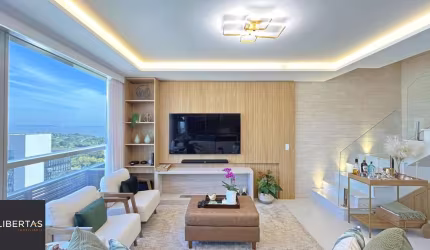 Lindíssimo apartamento Duplex, semi mobiliado, andar alto de 2 dormitórios vaga de garagem coberta O Atmosfera Air possui uma localização privilegiada, que une as conveniências da cidade com uma vista