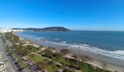 EXCLUSIVO FRENTE TOTAL PARA O MAR EM ANDAR ALTO NO EMBARÉ!