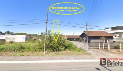 Terreno à venda, 360 m² por R$ 370.000,00 - Nova Brasília - Joinville/SC