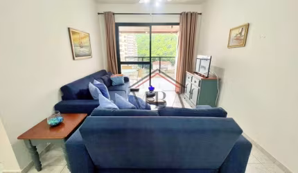 LOCAÇÃO ANUAL - Apartamento com 2 dormitórios para alugar, 110 m² por R$ 4.800/mês - Praia das Pitangueiras - Guarujá/SP