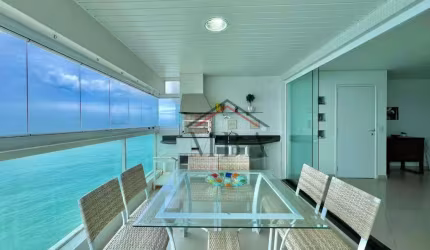 LOCAÇÃO ANUAL ALTO PADRÃO - Apartamento com 3 dormitórios para alugar, 184 m² por R$ 10.000/mês - Praia das Pitangueiras - Guarujá/SP